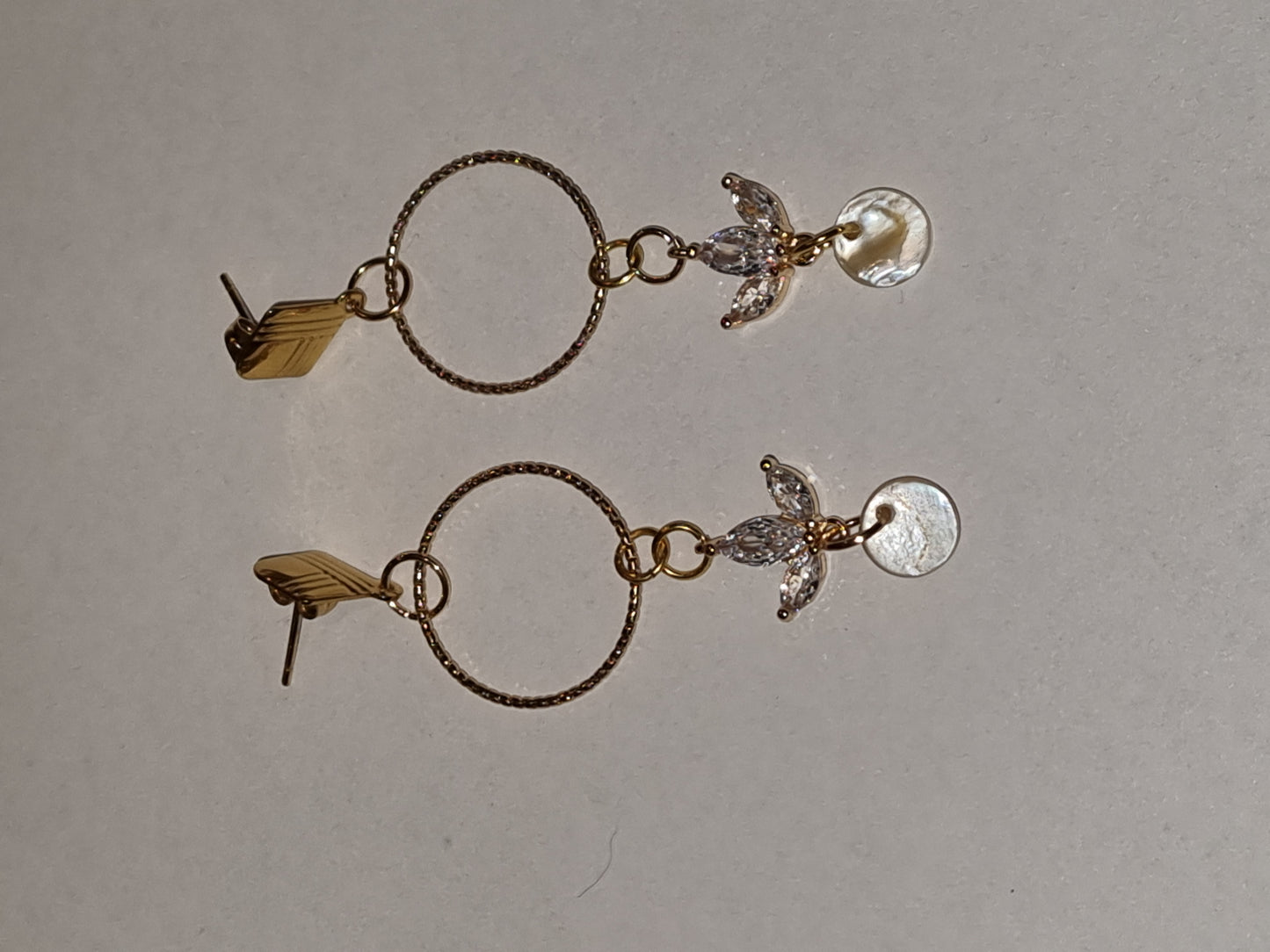 Boucles d'oreilles brillante