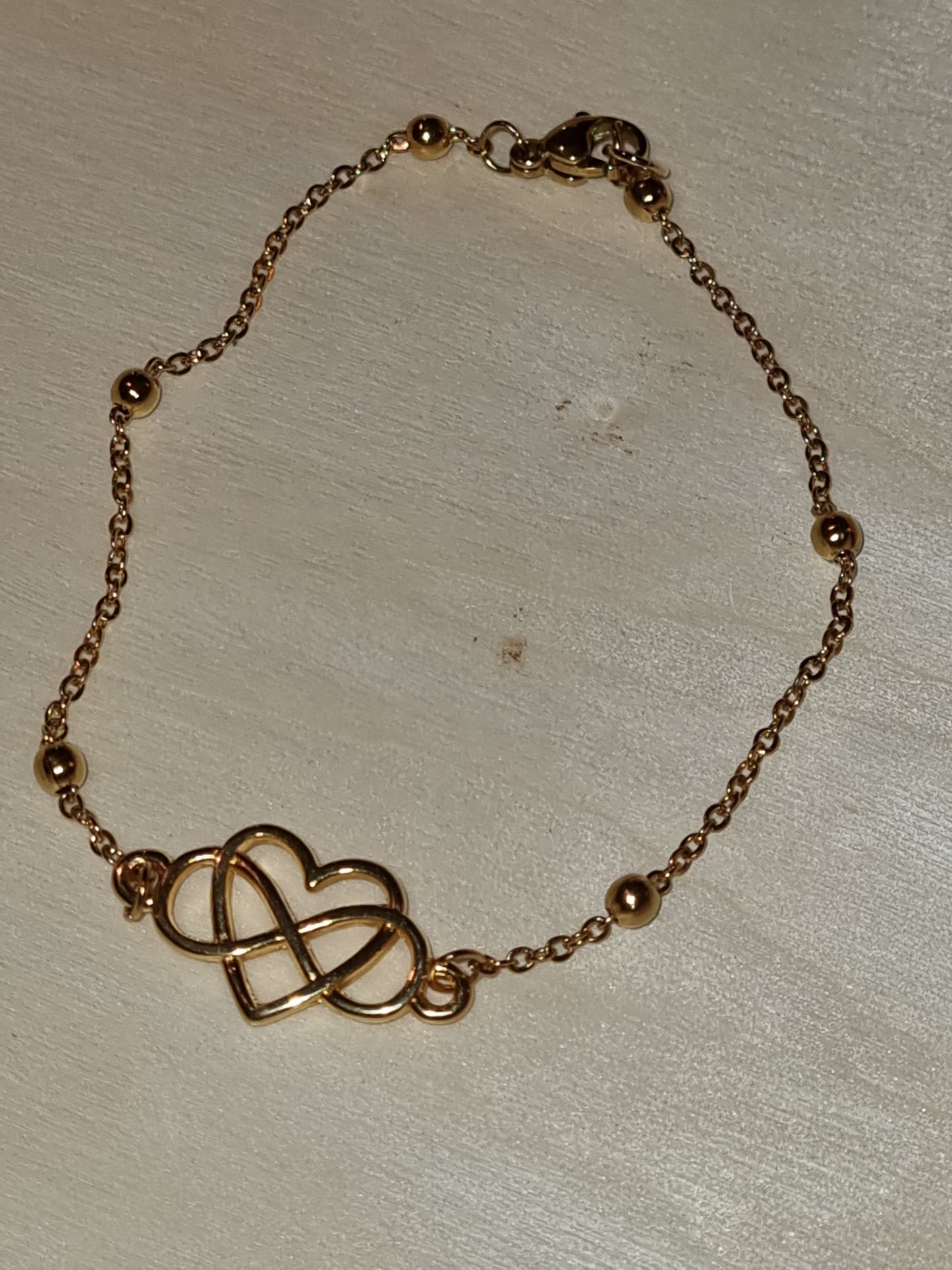 Bracelet cœur infini