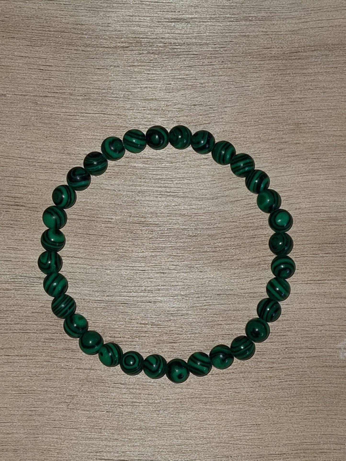 Bracelet perles naturelles malachite