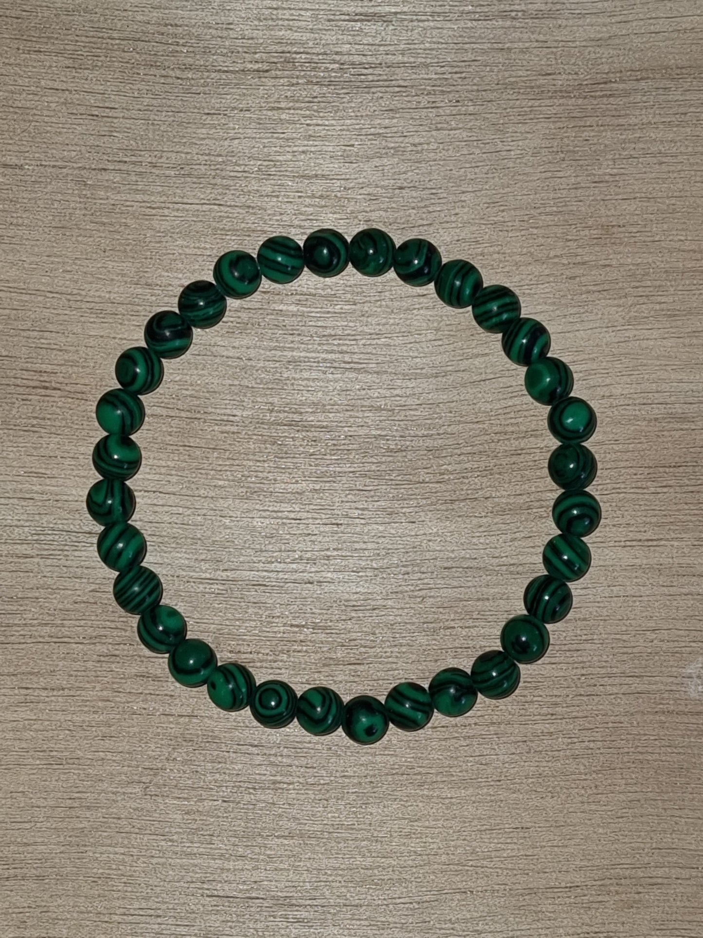 Bracelet perles naturelles malachite