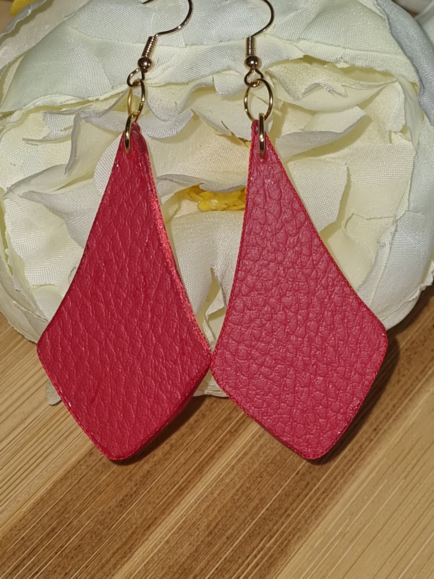 Boucles d'oreilles rouge