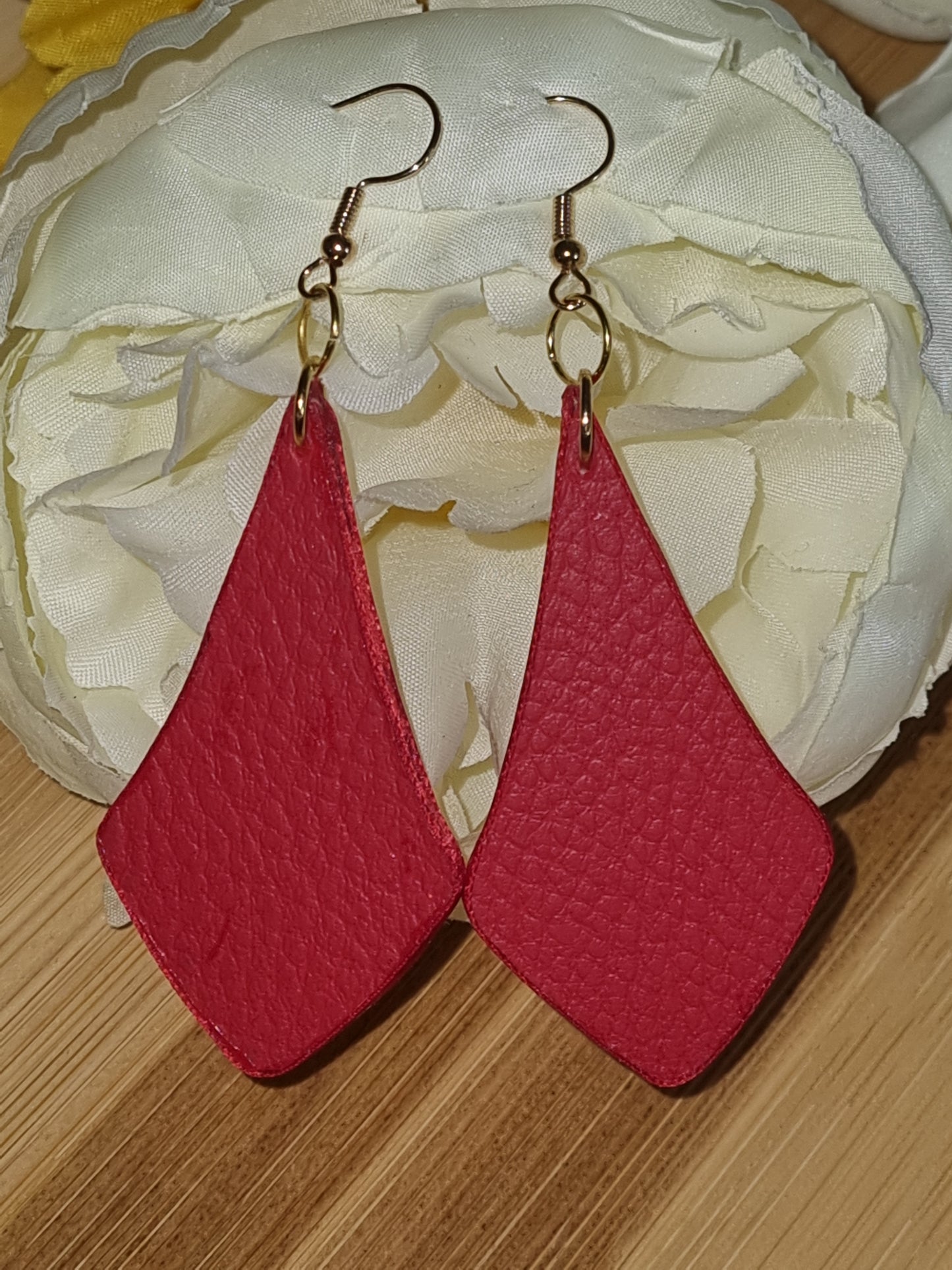 Boucles d'oreilles rouge