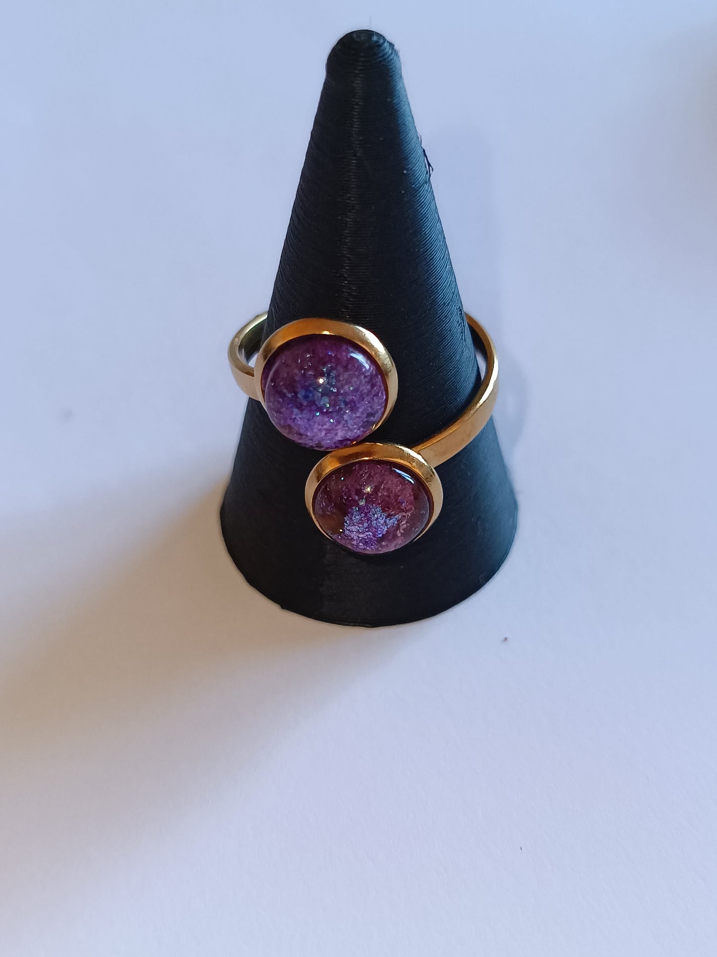 Bague deux cabochons