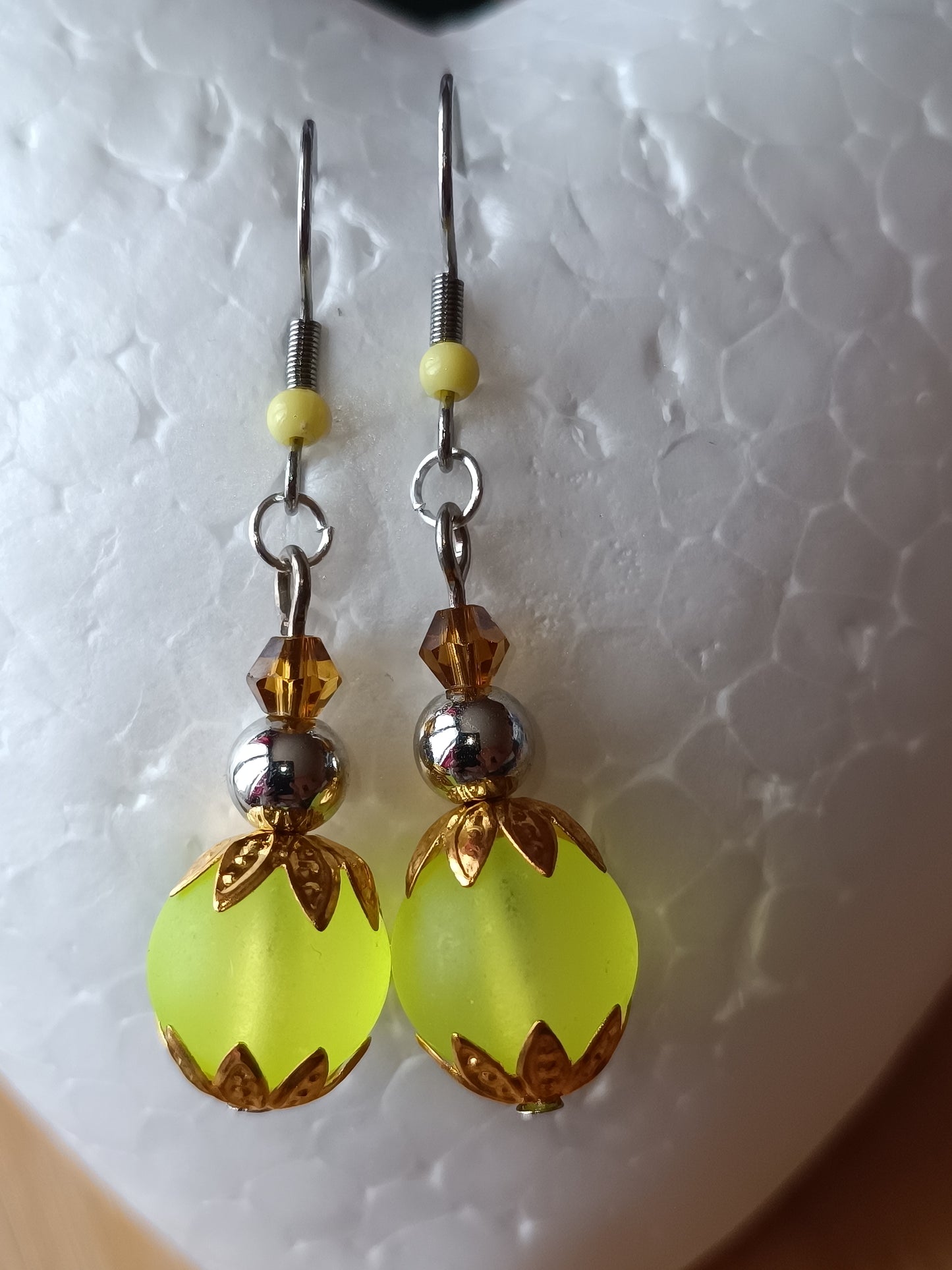 Boucles d'oreills en verre