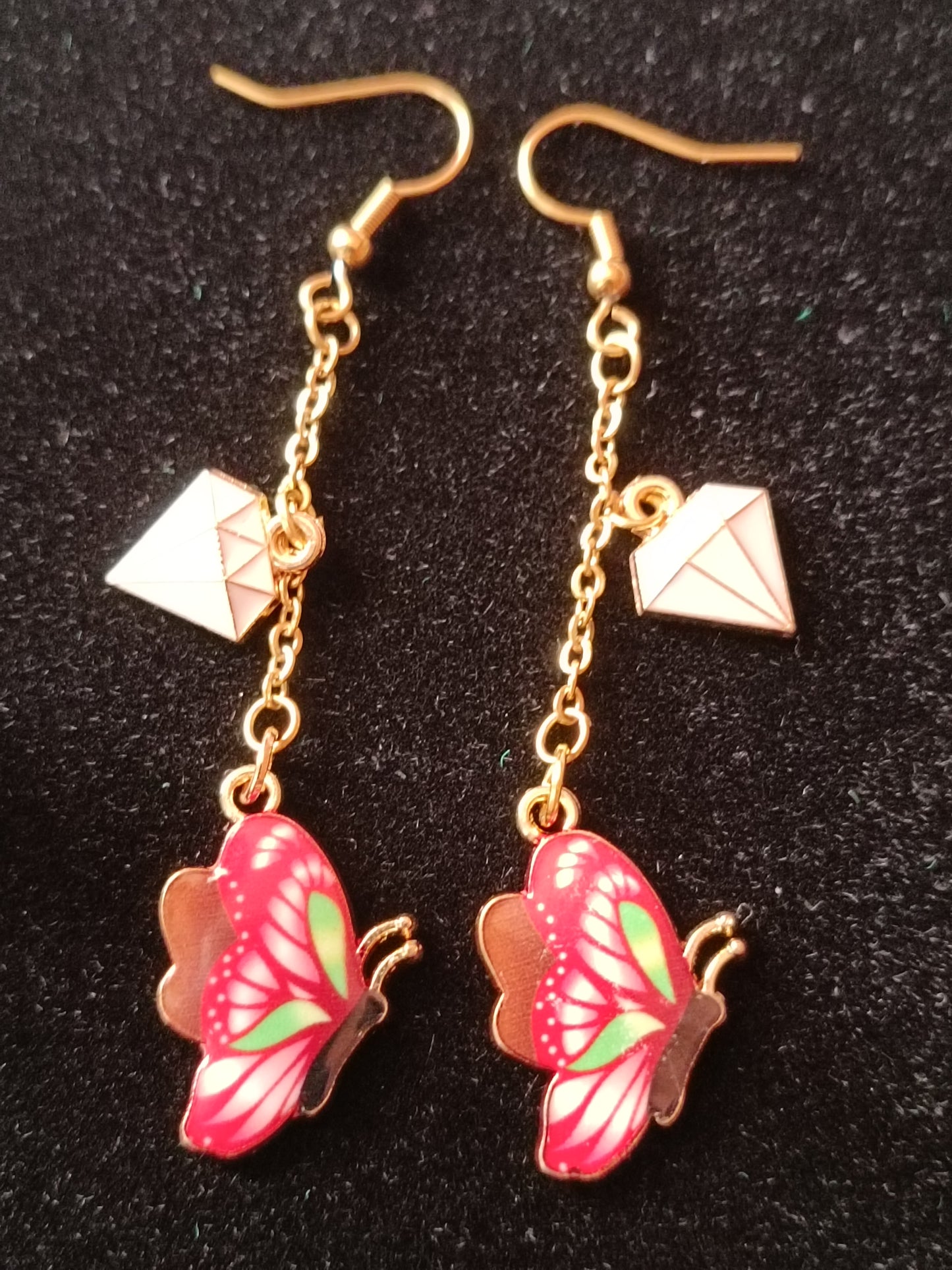 Boucles d'oreilles papillons