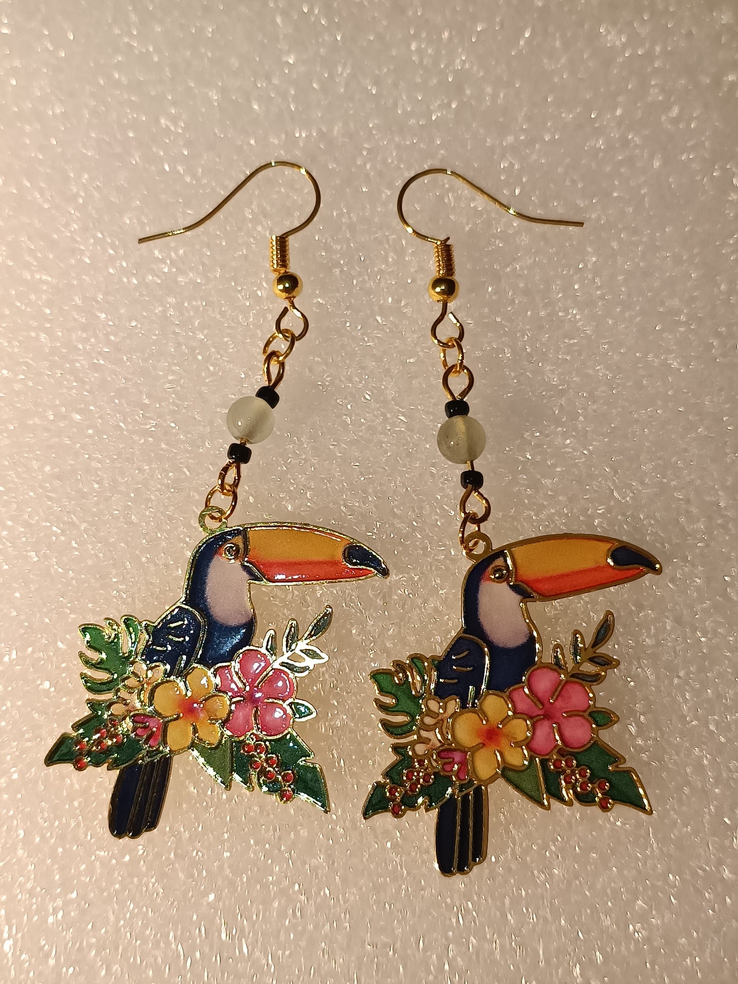 Boucles d'oreilles toucan