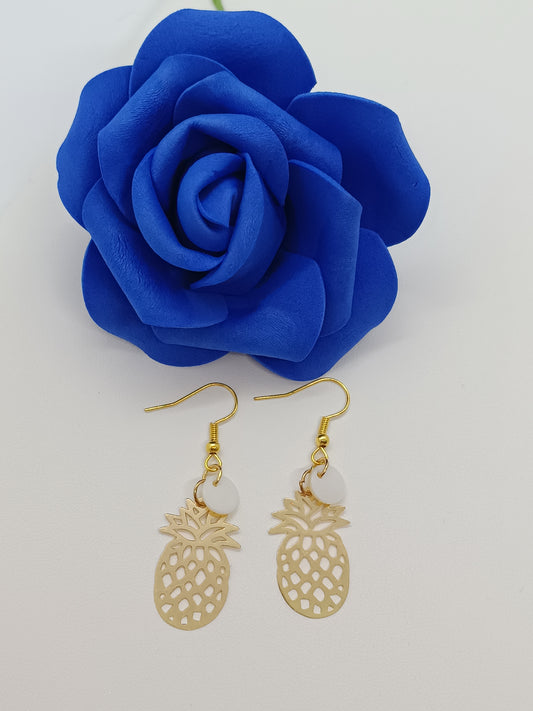 Boucles d'oreilles ananas